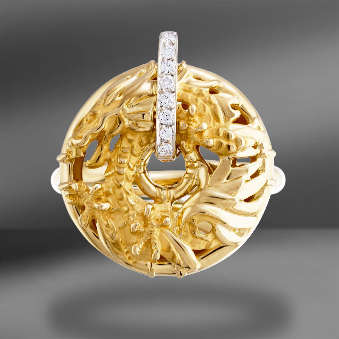 продажа Золотое кольцо Carrera y Carrera Circulos de Fuego Schanghai в салоне «Emporium Gold»