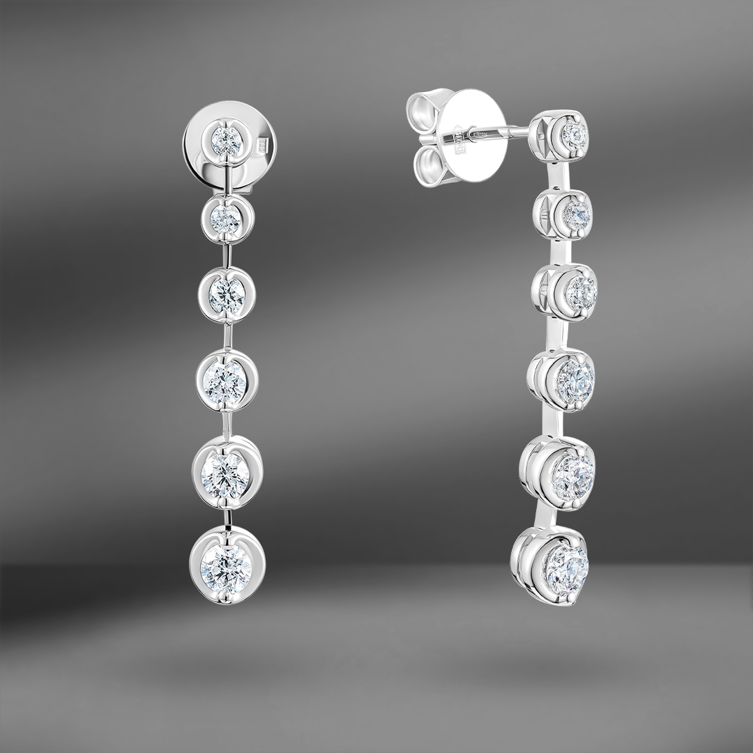 продажа Золотые серьги Emporium Gold с бриллиантами 0.65 Ct в салоне «Emporium Gold»