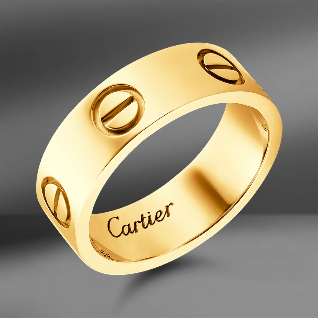 Золотое кольцо Cartier Love (Eu 50)