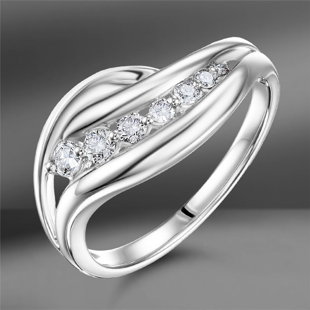Золотое кольцо с бриллиантами 0.29 Ct