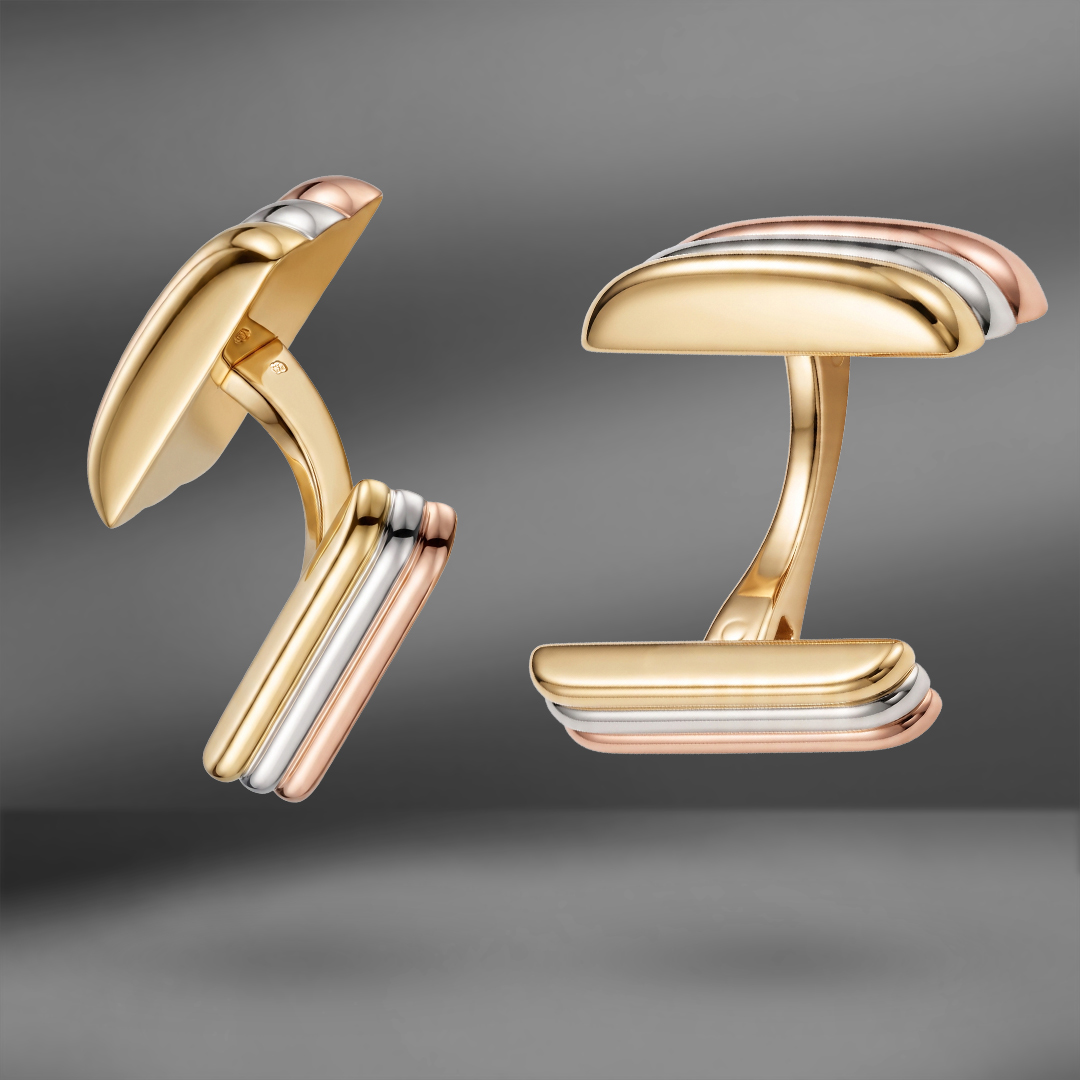 продажа Золотые запонки Cartier Trinity Vintage в салоне «Emporium Gold»