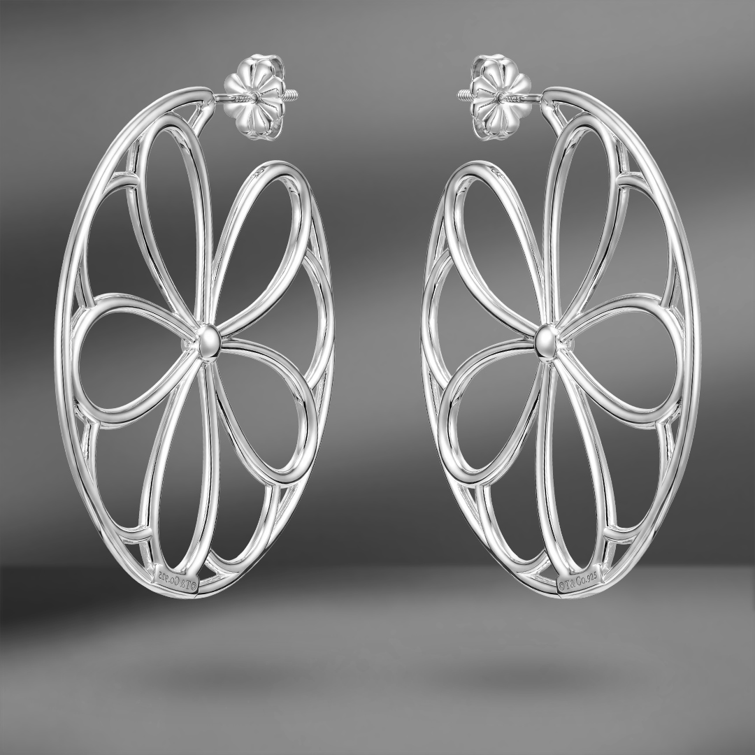 продажа Серьги из серебра Tiffany & Co. Garden Flower в салоне «Emporium Gold»