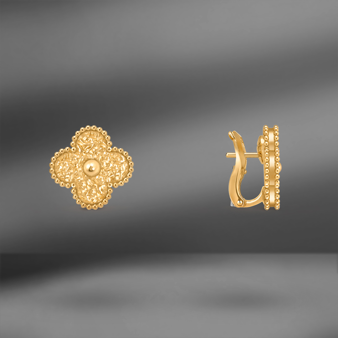 продажа Серьги из желтого золота Van Cleef & Arpels Vintage Alhambra в салоне «Emporium Gold»