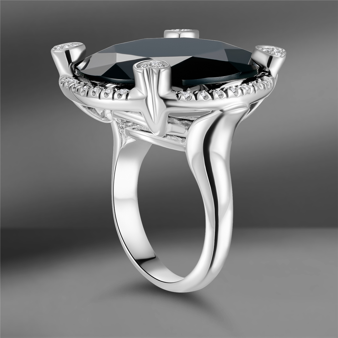 продажа Кольцо с ониксом и бриллиантами Giorgio Visconti в салоне «Emporium Gold»