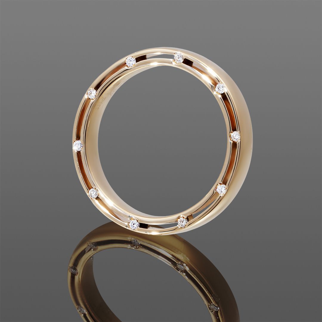 продажа Обручальное кольцо Damiani Prad Pitt 17.52 (Eu55) в салоне «Emporium Gold»