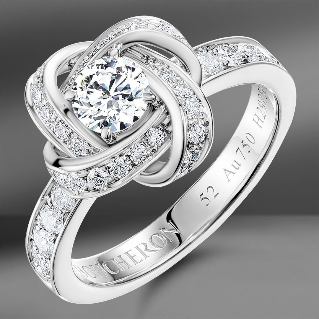 Золотое кольцо с бриллиантами Boucheron Ava Pivoin