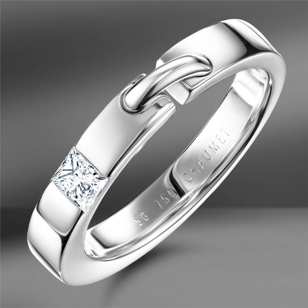 Золотое кольцо с бриллиантом Chaumet Liens