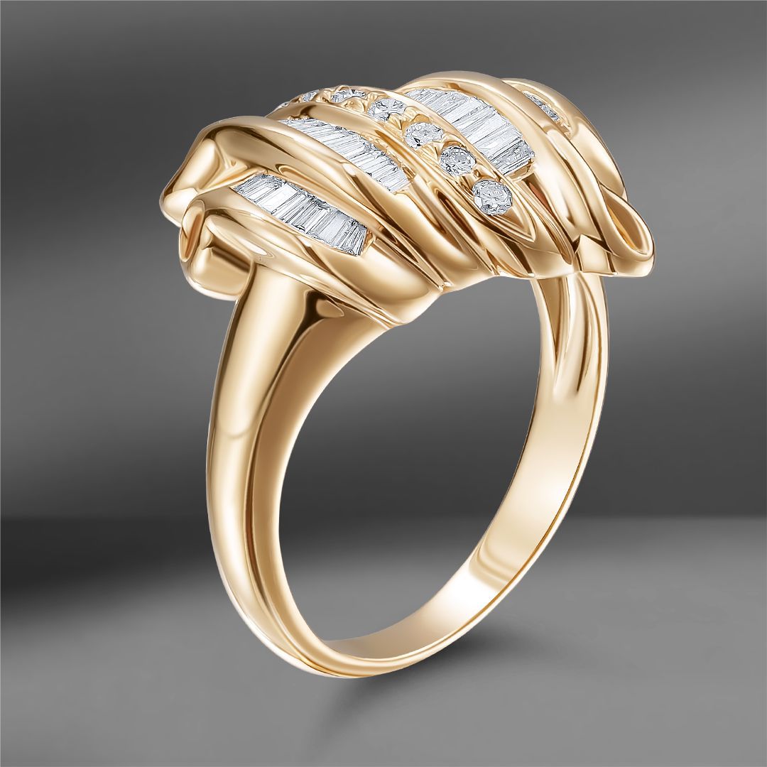 продажа Золотое кольцо с бриллиантами 0.56 Ct (Еu 55) в салоне «Emporium Gold»