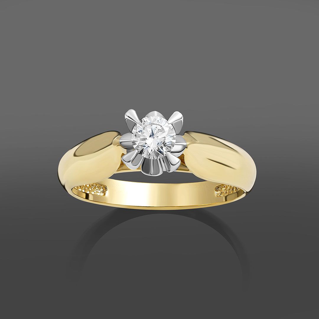 продажа Золотое кольцо с бриллиантом 0.33Ct в салоне «Emporium Gold»