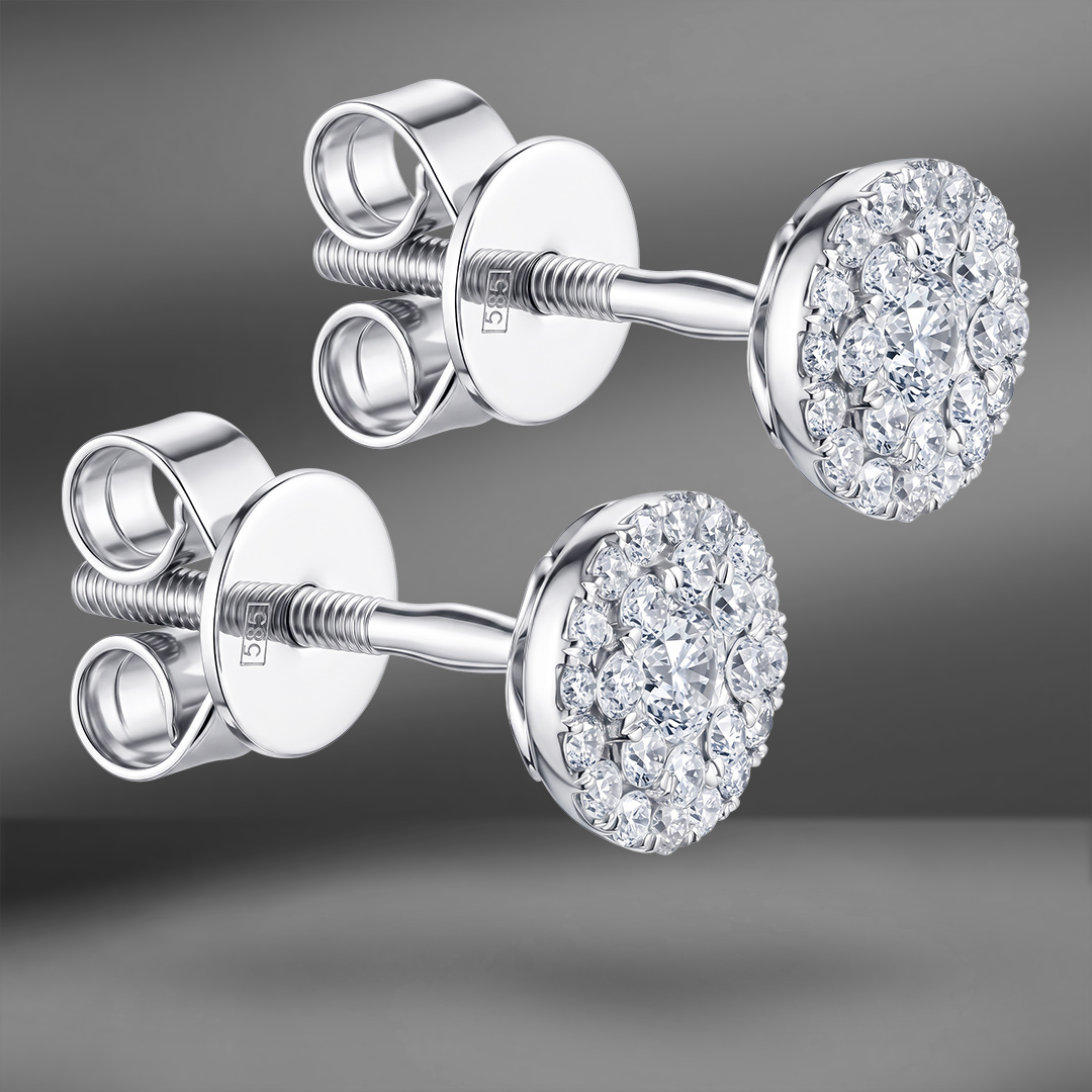 продажа Золотые серьги Emporium Gold с бриллиантами 0.44 Ct в салоне «Emporium Gold»