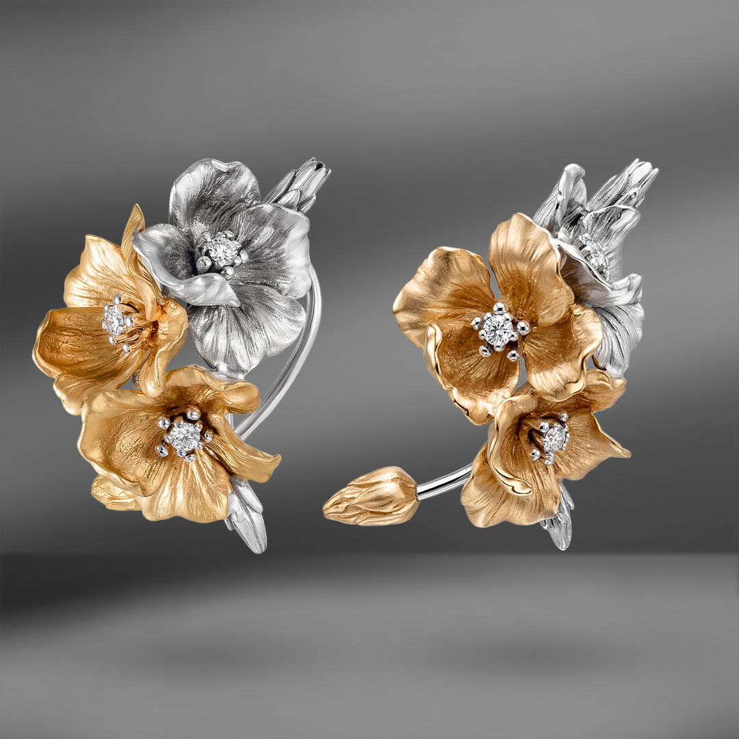 продажа Золотые серьги Emporium Gold с бриллиантами 0.17 Ct в салоне «Emporium Gold»