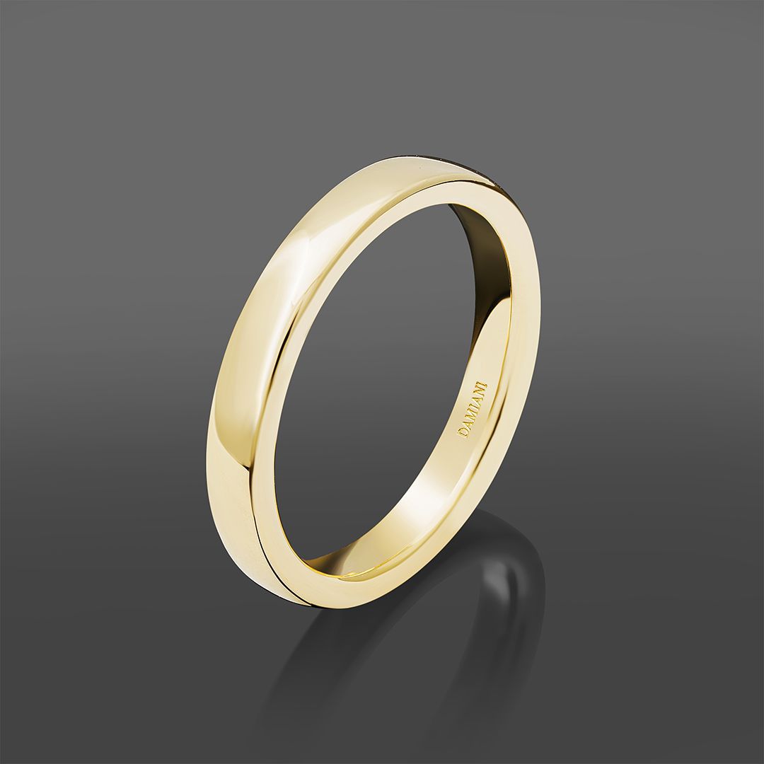 Обручальное кольцо из желтого золота Damiani