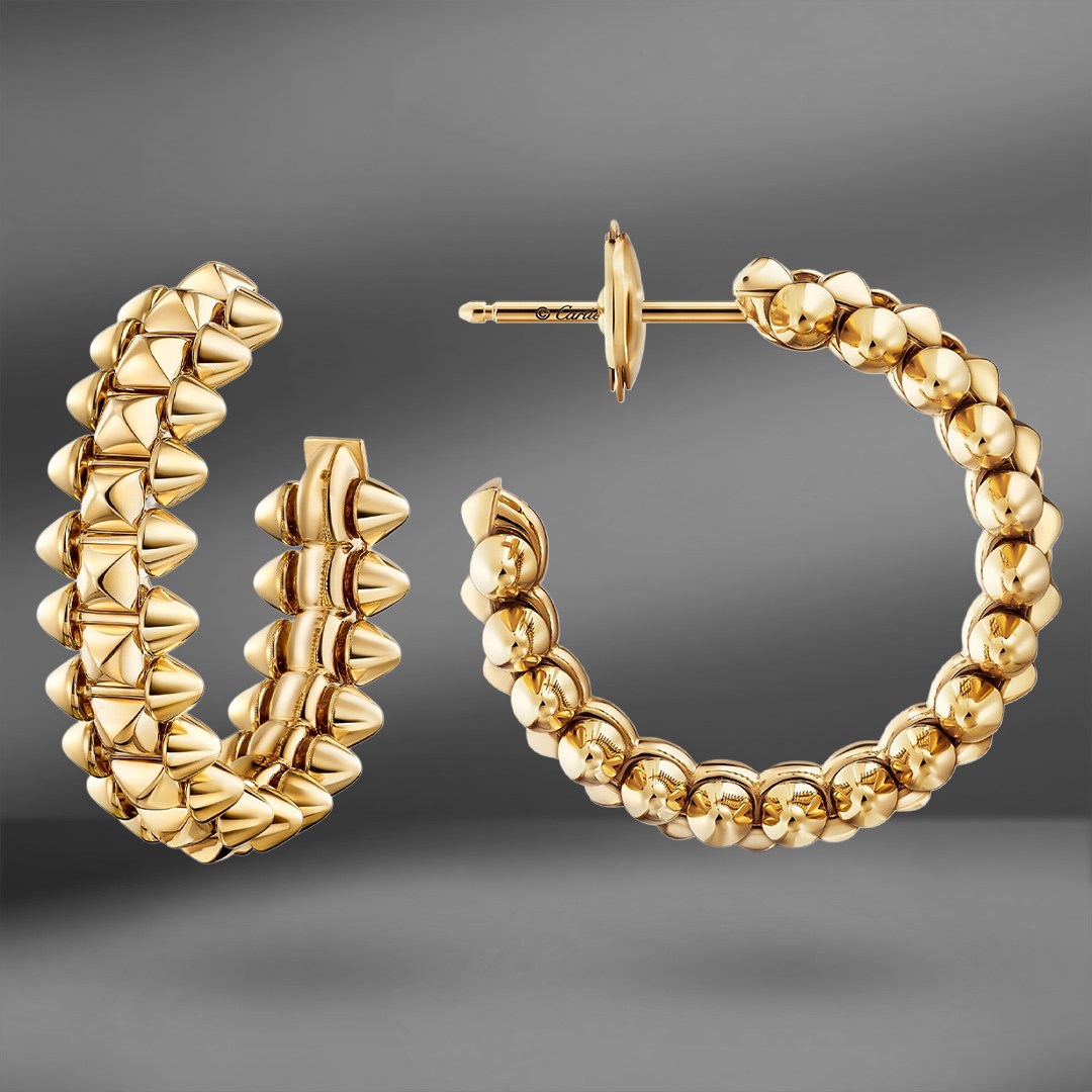 продажа Золотые серьги Cartier Clash Small в салоне «Emporium Gold»