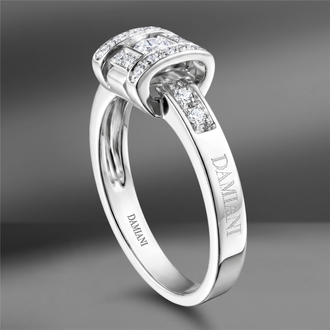продажа Золотое кольцо с бриллиантами Damiani (Eu 55) в салоне «Emporium Gold»