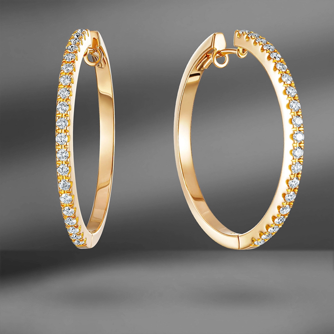 Серьги-пусеты Emporium Gold с бриллиантами для ежедневного ношения, коктейльное кольцо Emporium Gold с топазами, сапфирами и бриллиантами для торжественных случаев, серьги-кольца Emporium Gold для базовой коллекции