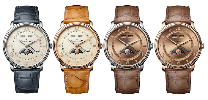 Часы Villeret Golden Hour Quantième Complet Phases de Lune диаметром 40 мм