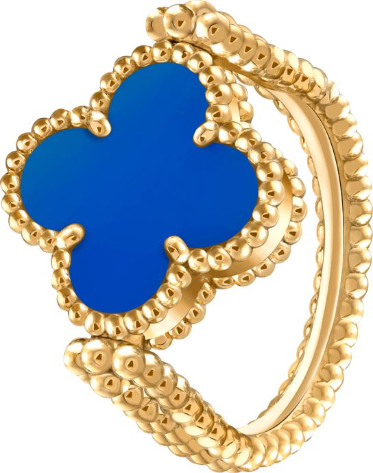 Комплект украшений Alhambra с лазурно-голубым агатом