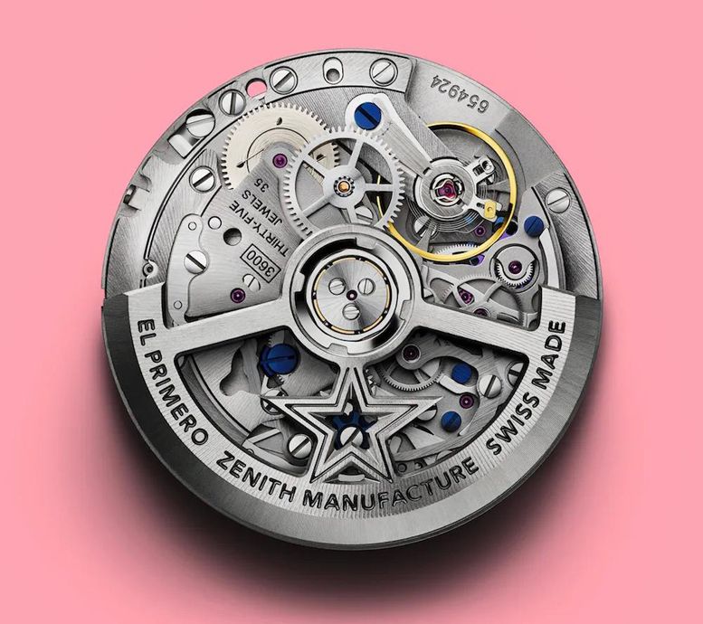 Автоматический калибр El Primero 3600 с точностью до 1/10 секунды