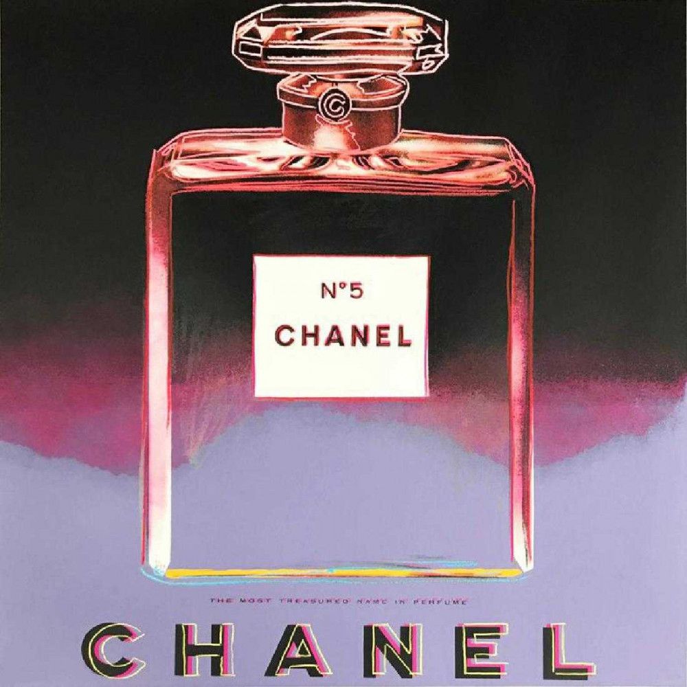 Изображение Chanel No.5 в стиле поп-арт Энди Уорхола, 1980е года