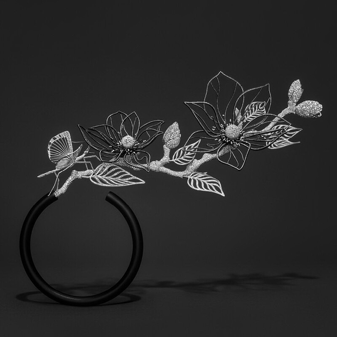 Украшения Boucheron Carte Blanche Impermanence Composition N°2 и Composition N°1