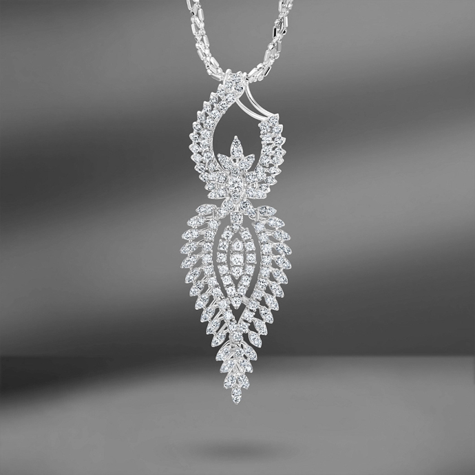 Золотой сет Emporium Gold Wings с бриллиантами из четырех предметов: серьги, подвеска, браслет и кольцо