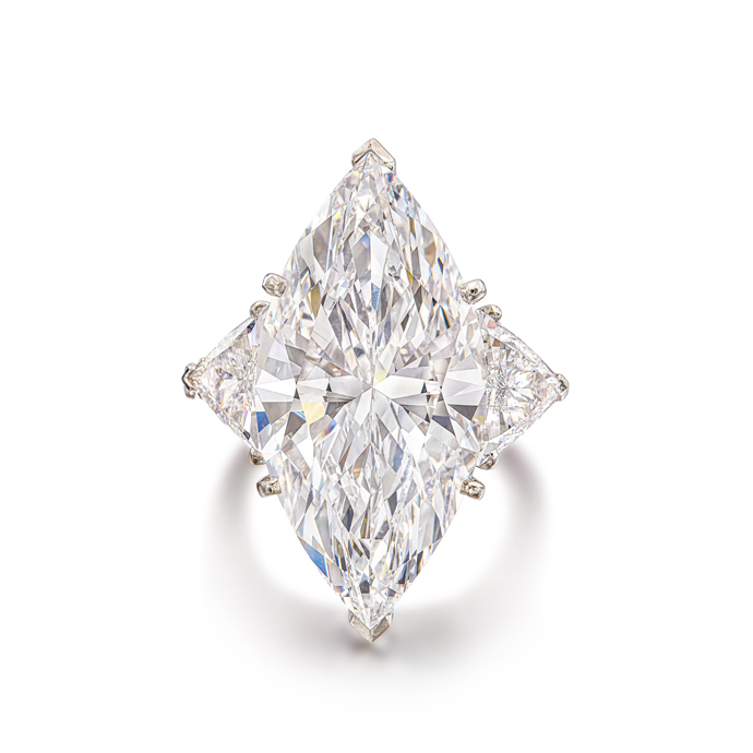 Кольцо Van Cleef & Arpels с бриллиантом весом 21,03 карата