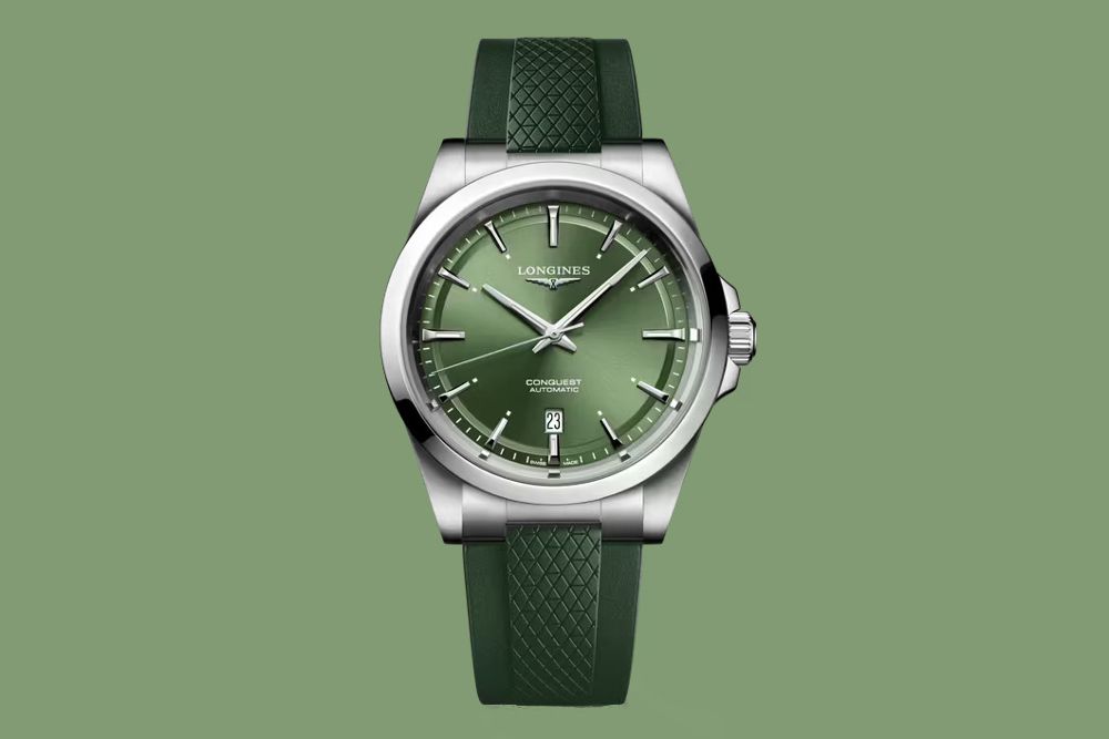 Три новые модели Longines Conquest теперь комплектуют цветными каучуковыми ремешками