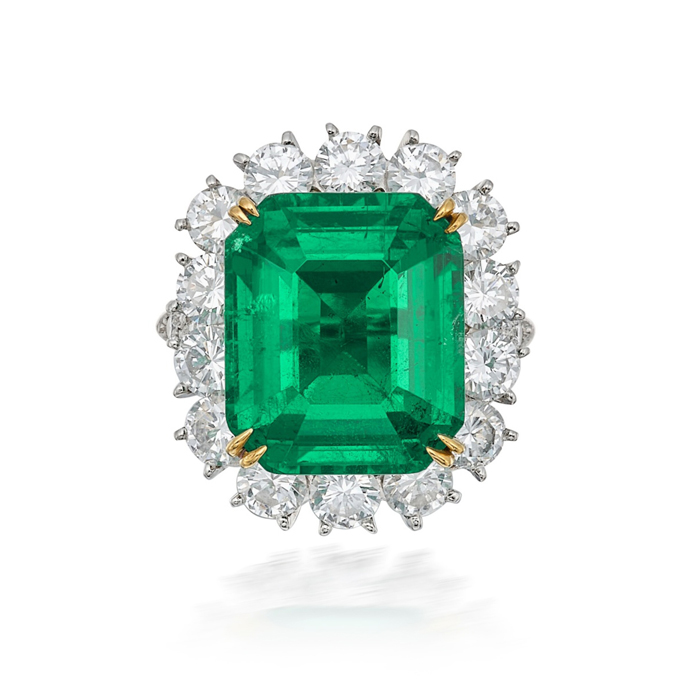 Кольцо Van Cleef & Arpels с изумрудом весом 10,51 карата