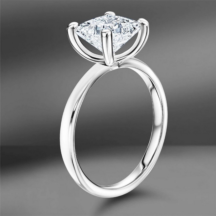 Золотое кольцо Vettore с бриллиантом огранки «принцесса» 2.05 Ct