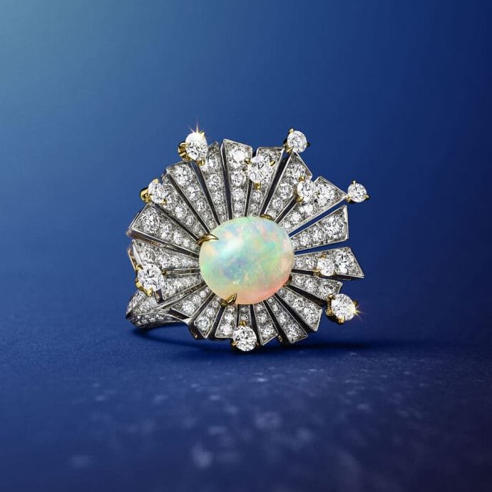 Ожерелье и кольцо Star Burst из коллекции Tiffany & Co. Blue Book 2024 Céleste