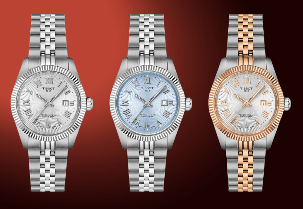  Три модели коллекции Tissot Ballade COSC размером 30 мм и четыре модели размером 39 мм