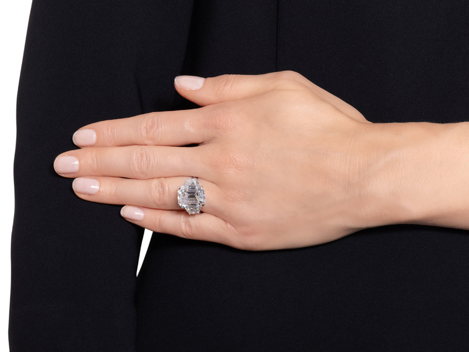 Кольцо Van Cleef & Arpels с бриллиантом весом 11,86 карата