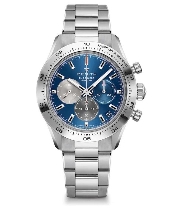 Часы Zenith Chronomaster Sport 2023 года с синим циферблатом