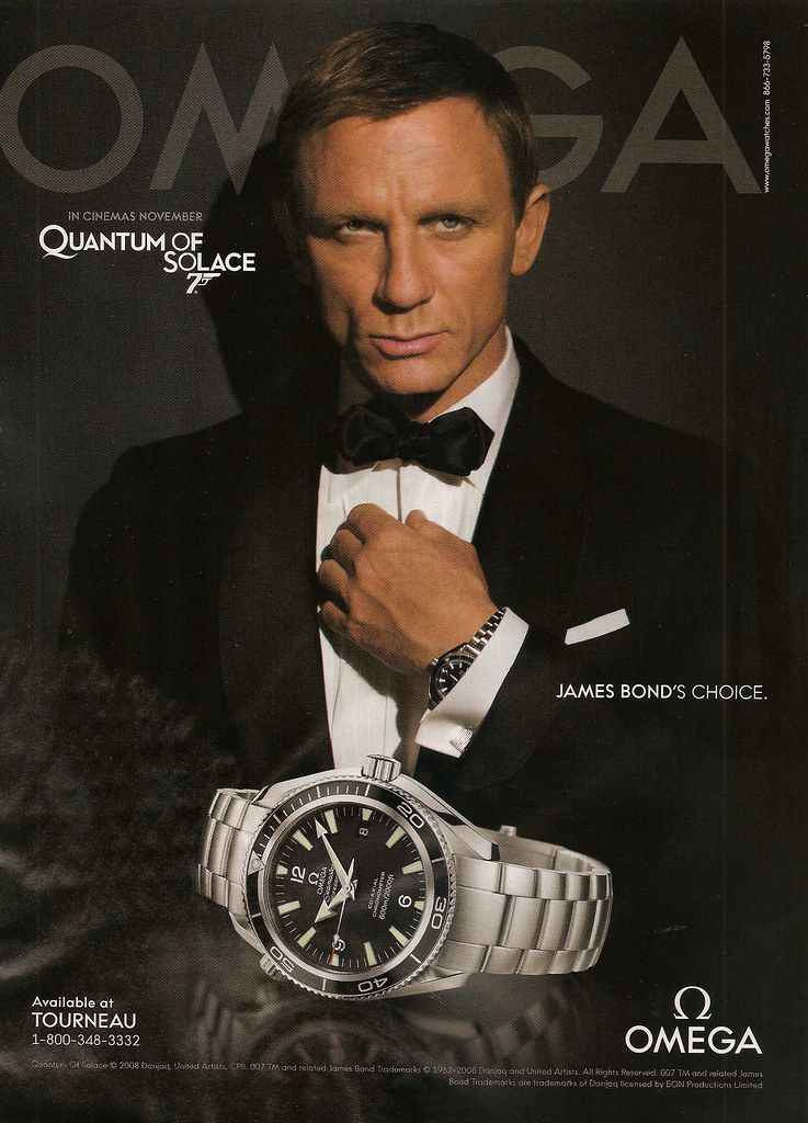Omega Seamaster – официальные часы Джеймса Бонда