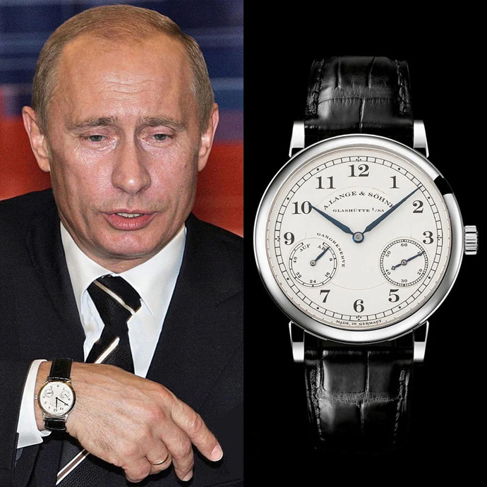 Владимир Путин с часами A. Lange & Sohne 1815 на запястье