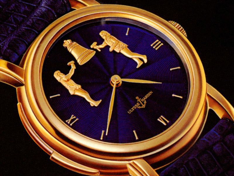 Часы Ulysse Nardin с минутным репетиром и жакемарами San Marco, 1989 год