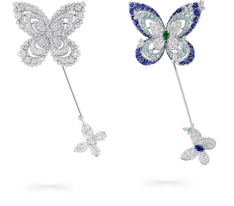 Коллекция Graff Butterfly Artistry in Motion из 12 брошей Высокого ювелирного искусства: Seraphina и Tamara, Marina и Eva, Luna и Sylvie, Selene и Lina, Flora и Freya, Athea и Daphne