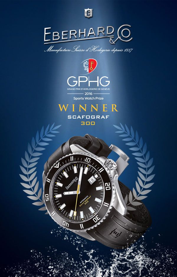 Часы Eberhard & Co. Scafograf 300, удостоенные награды GPHG