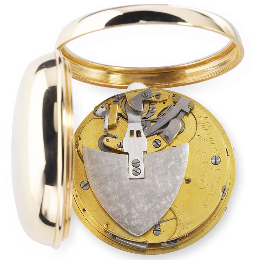 Первые карманные часы с автоподзаводом Breguet perpétuelle