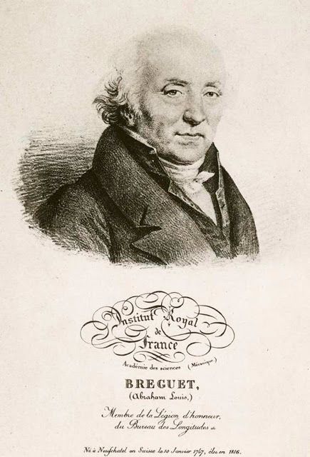 Портрет Абрахама-Луи Бреге в 1816 году, когда он стал членом Французской академии наук