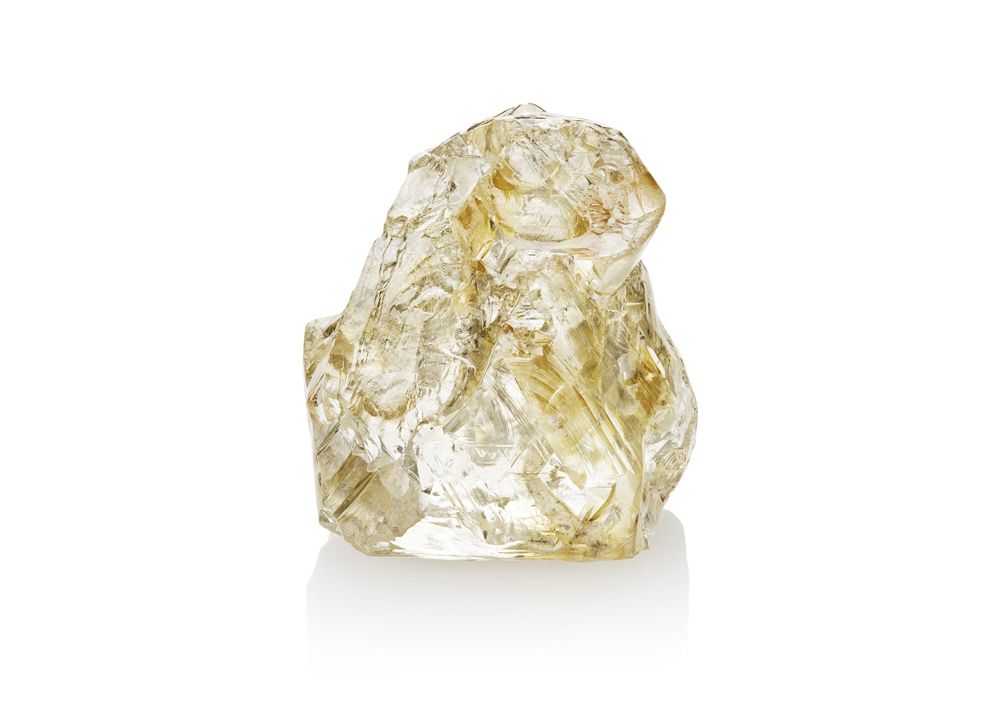 Алмаз Кындыкан желто-коричневого цвета весом 91,86 карат