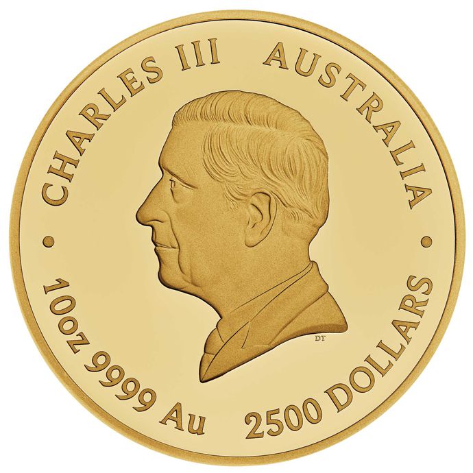 Монета The Jewelled Turtle 2024 продается в демонстрационном футляре, дверцы которого украшены двумя дополнительными розовыми бриллиантами Argyle