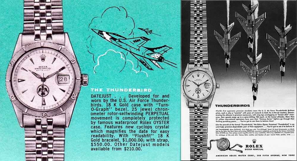 Rolex Datejust Turn-O-Graph Thunderbird, 1950е 