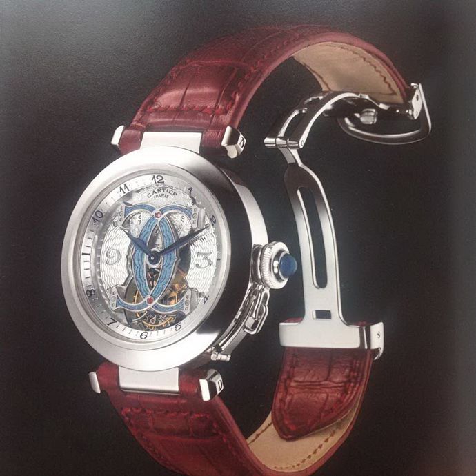 Часы Pasha de Cartier CPCP Tourbillon 1998 года, 1999 года, 2000 года и 2001 года выпуска