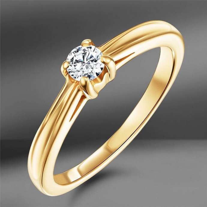Помолвочные кольца Emporium Gold с закрепкой бриллианта: Prong setting, Bezel setting, Tension setting и Invisible Setting