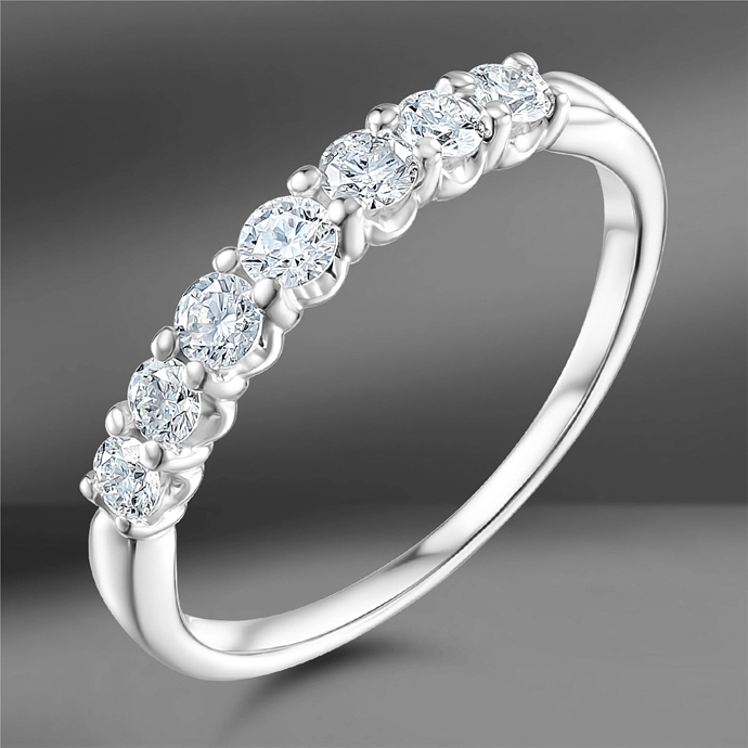 Кольца Emporium Gold Five-stone и Seven-stone с бриллиантами весом: 0.38 Ct, 0.47 Ct и 0.60 Ct