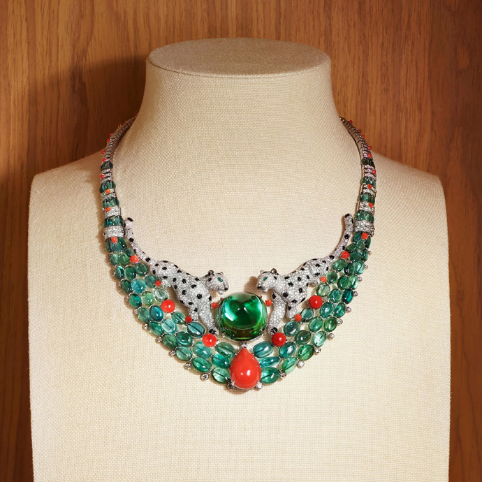 Колье Panthères Reflexio и кольца Summae и Motu из коллекции Cartier En Équilibre