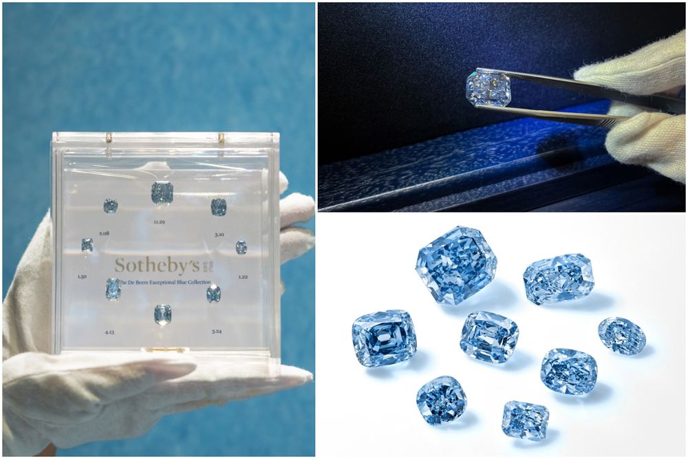 Sotheby's анонсировал главные лоты аукциона – восемь голубых бриллиантов De Beers Exceptional Blue