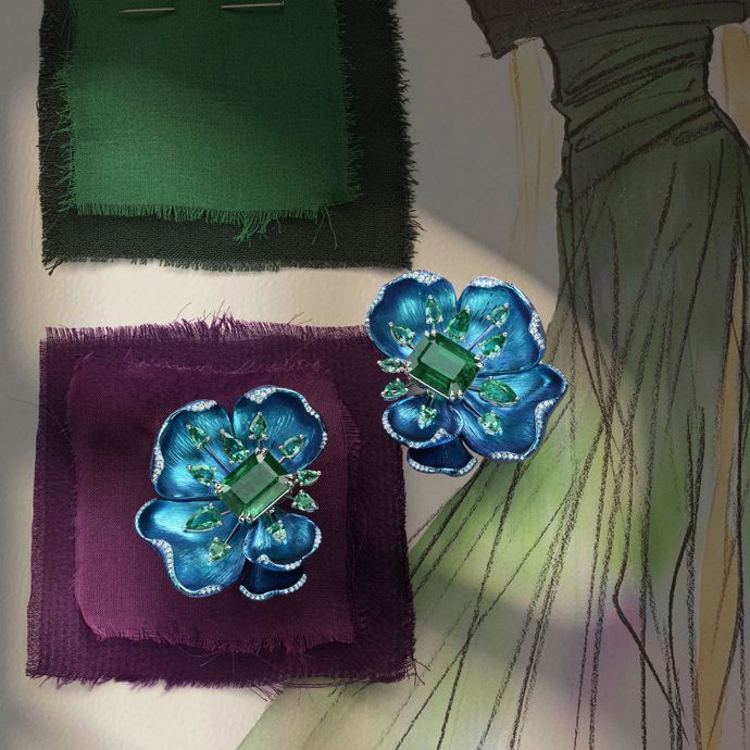 Украшения коллекции Insofu и платья, созданные Каролин Шойфеле