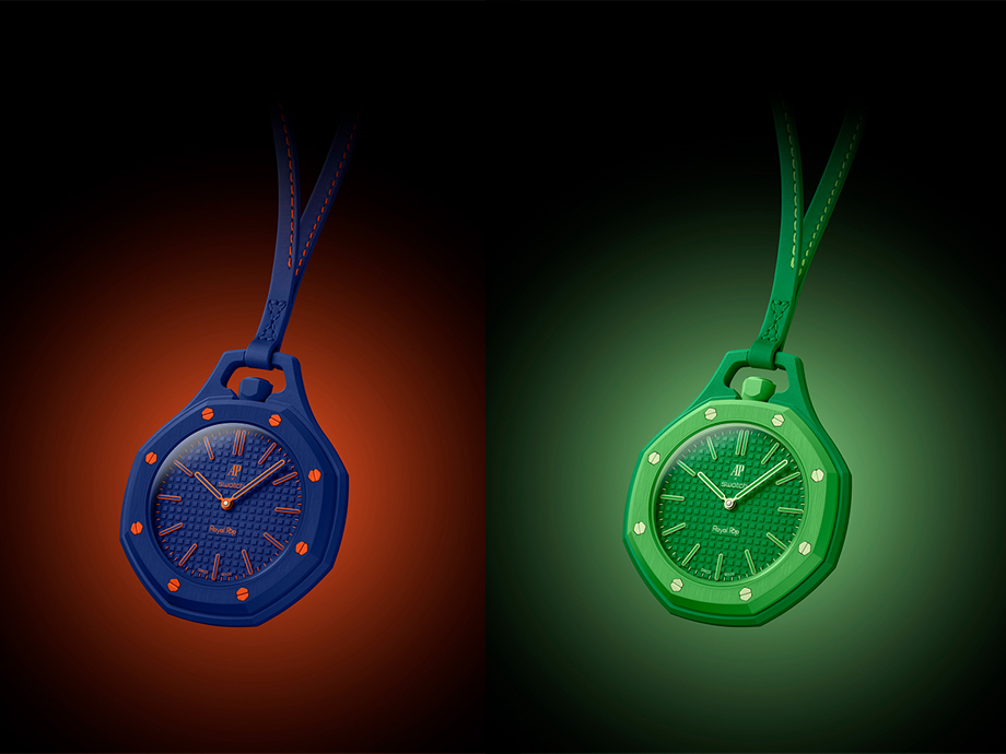 Часы коллекции Royal Pop: Otg Roz и Otto Rosso, Blaue Acht и Huit Blanc, Orenji Hachi и Green Eight, Lan Ba и Ocho Negro